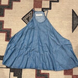Zara chambray denim swing top, size Small